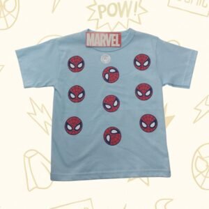 REMERA INFANTIL CELESTE – SPIDEY SMILES