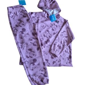 CONJUNTO INFANTIL MINNIE MOUSE – ROSA CON CAPUCHA