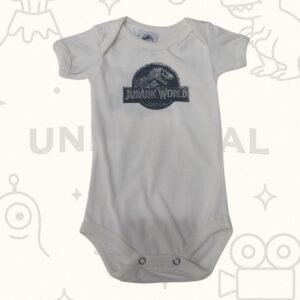 BODY GRIS PARA BEBÉS – LOGO DE JURASSIC WORLD