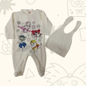 BODY ENTERO + GORRITO BLANCO – PATRULLA CANINA