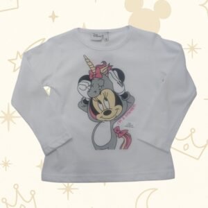 SUÉTER MANGA LARGA BLANCO – MINNIE UNICORNIO