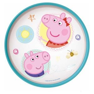 Plato De Cocina Abicolor Non-slip Premium Peppa Pig Color Blanco
