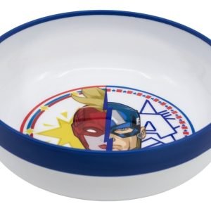 Bowl Cuenco Bicolor Avengers Los Vengadores Apto Microondas Color Multicolor