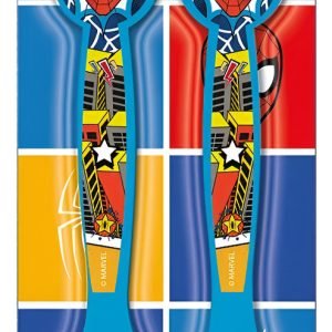 Set 2 Cubiertos Infantiles Diseño Spiderman Marvel X2 Bliste