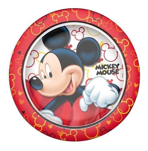 Plato De Infantil Mickey-plato Playo De Plástico