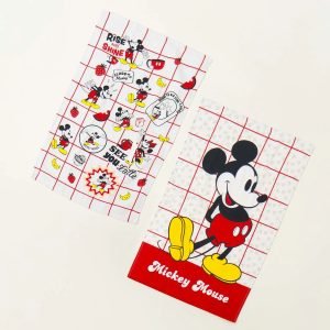 Set De Repasadores De Cocina X2 Piñata Modelos Color Personaje Mickey Latte