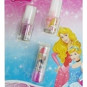 Maquillaje Infantil Labial+2 Esmaltes Princesas Jactans 3734