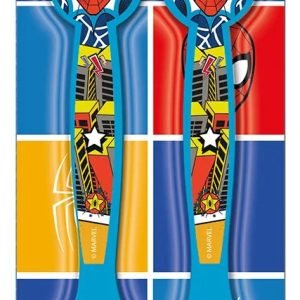 Set 2 Cubiertos Infantiles Diseño Spiderman Marvel X2 Bliste