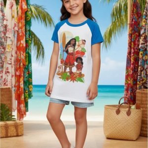 Remera Infantil Moana Disney | Big Sis Little Sis - Algodón